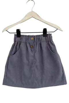 Pollera simil corderoy elastizada