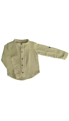 Camisa de gasa de algodón mini bebe