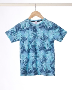 Remera estampada hojas - comprar online