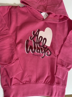 Maxibuzo con frisa liviana "love"