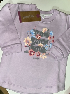 Buzo frisa " love, dream, smile" mini beba
