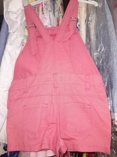 Jardinero de gabardina fucsia - comprar online
