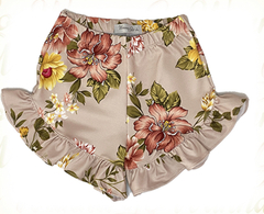short volados estampa flores - comprar online