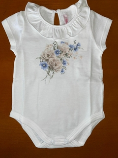 Body floral con cuellito - comprar online
