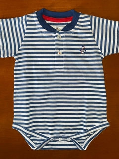 Body a rayas con bordadito - comprar online