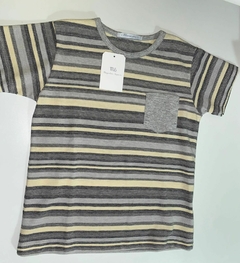 Remera de piqué a rayas