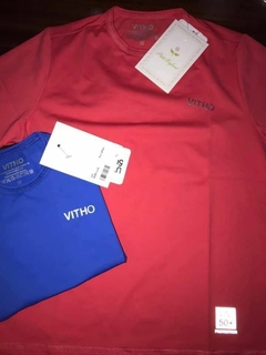 Remera con filtro uv mangas cortas