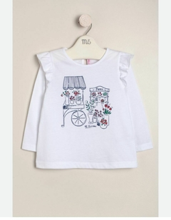 Remera "fleurs" mini beba