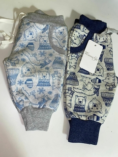 Jogging frisa estampado, babucha ancha - comprar online