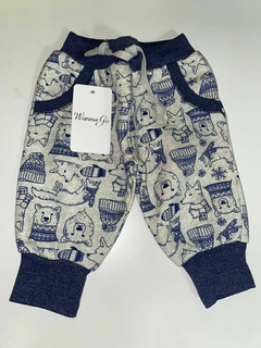 Jogging frisa estampado, babucha ancha
