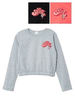 Remera con elastico y mini estampa