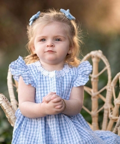 Vestido de cloqué de algodón