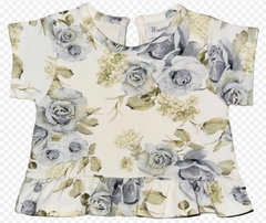 Remera rosas. Mini beba