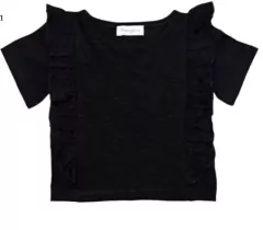 Remera de Flamé con volados - comprar online