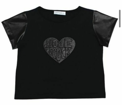 Remera love, combinada