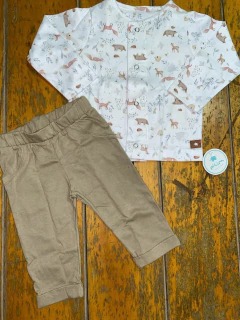 campera y pantaloncito interlock - comprar online