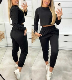 Conjunto de moletom forrado na internet