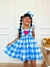 VESTIDO XADREZ AZUL - comprar online
