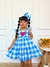 VESTIDO XADREZ AZUL - Laura Mini Closet