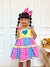 VESTIDO XADREZ COLORIDO - comprar online