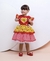 VESTIDO JUNINO VERMELHO / AMARELO