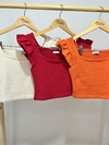 Cropped Tricot Modal Babado