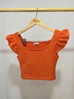 Cropped Tricot Modal Babado - loja online
