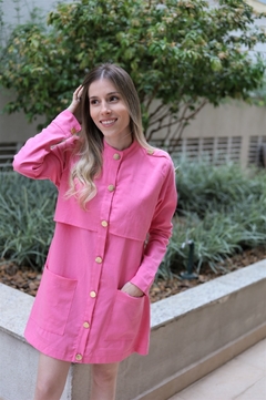 Vestido Botões Linho - comprar online