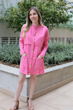 Vestido Botões Linho