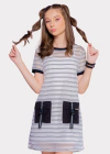 Vestido Teen PinkX Tela Listrado