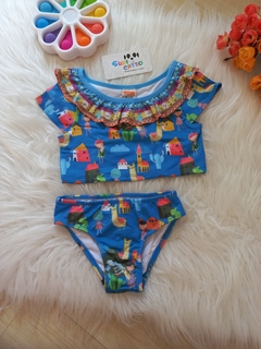 Biquíni Infantil La no Chile Alphabeto - Suricatto Store