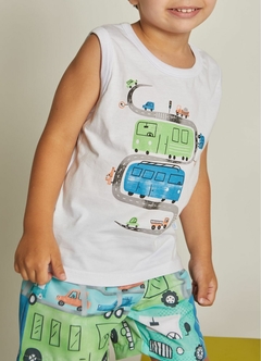 Conjunto Infantil Menino Estradinha Alphabeto aqui na Suricatto Moda Infantil em Aracaju Sergipe e Belo Horizonte