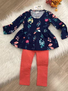 Conjunto Infantil Menina Malwee Kids Flowers