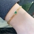 Pulseira corrente coração verde - comprar online