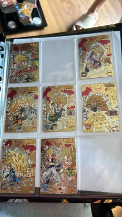 671 cartas de dragon ball héroes + 26 packs sellados Vjump + 100 slaves + binder con 25 micas