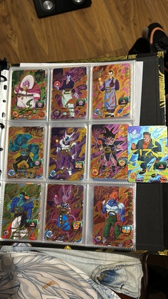 671 cartas de dragon ball héroes + 26 packs sellados Vjump + 100 slaves + binder con 25 micas en internet