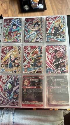 671 cartas de dragon ball héroes + 26 packs sellados Vjump + 100 slaves + binder con 25 micas en internet