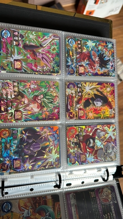 671 cartas de dragon ball héroes + 26 packs sellados Vjump + 100 slaves + binder con 25 micas - tienda en línea