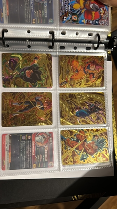 Imagen de 671 cartas de dragon ball héroes + 26 packs sellados Vjump + 100 slaves + binder con 25 micas