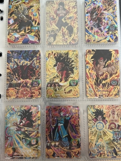 Imagen de 671 cartas de dragon ball héroes + 26 packs sellados Vjump + 100 slaves + binder con 25 micas