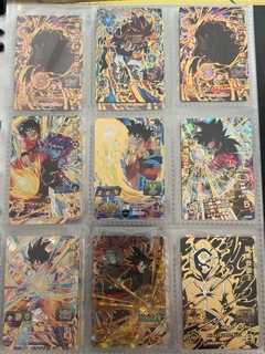 671 cartas de dragon ball héroes + 26 packs sellados Vjump + 100 slaves + binder con 25 micas en internet