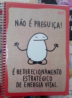 CADERNO UNIVERS 1M FLORK JANDAIA CAPA - NAO E PREGUICA)