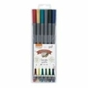 CANETA FINELINER VINTAGE 0.4 BRW C/ 6 CORES