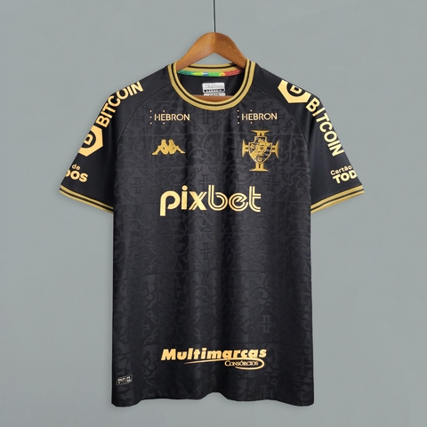 Camisa do Vasco da Gama III Branca 22&#x2F;23 Com patrocínios - (cópia)
