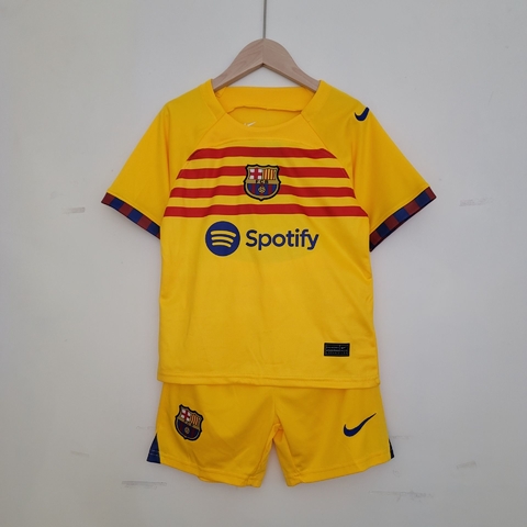 Kit Infantil do Barcelona Away 23/24