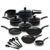 Kit Jogo de Panelas 14 Peças Antiaderente Teflon Com Panela de Pressão 4,5L - comprar online