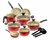 Conjunto Jogo de Panelas Teflon Áustria 11 peças Antiaderente Tampa de Vidro - comprar online
