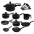 Kit Jogo de Panelas 14 Peças Antiaderente Teflon Com Panela de Pressão 4,5L - loja online