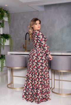 Vestido Longo Manga Comprida na internet