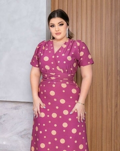 Vestido Longo Poá – Malha Fluity - loja online